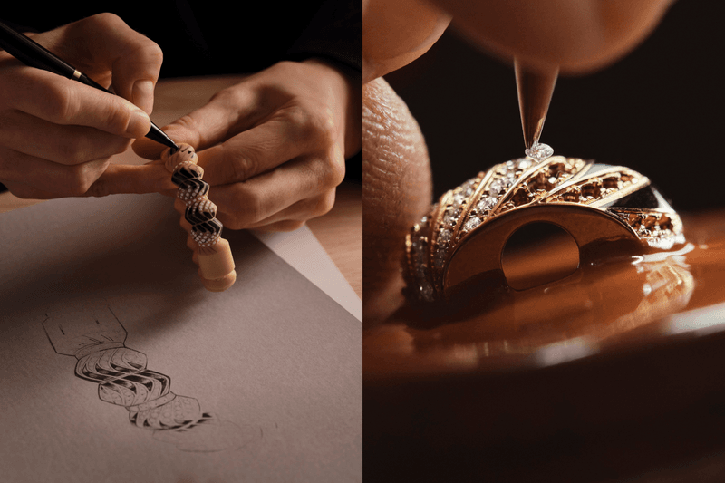Cartier Myst de Cartier watch without clasp in yellow gold and white gold