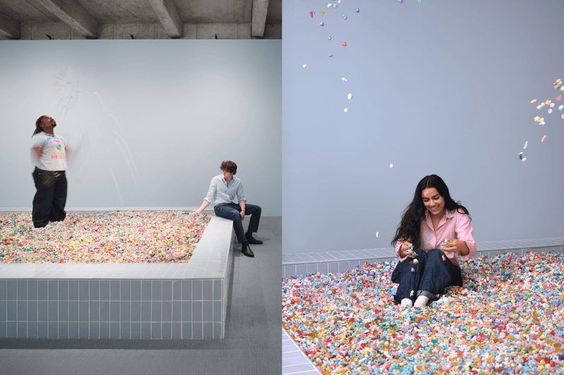Cj Hendry Pastel Exhibition New York 2026 interactive bead pit