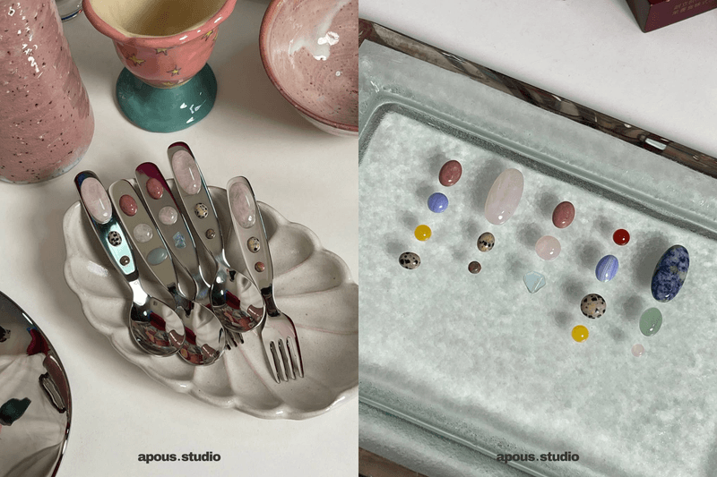 泰國小眾品牌推薦：apous.studio 天然石手工餐具，提升居家儀式感｜POPBEE