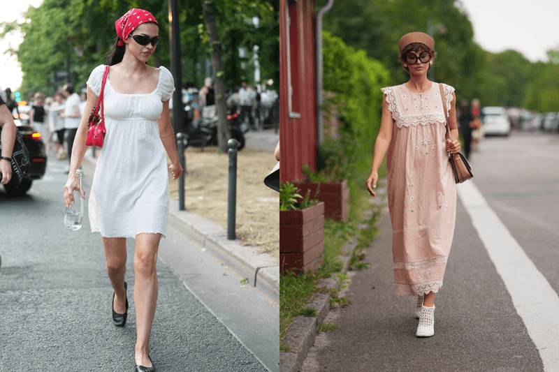 Babydoll Dress 之後輪到它：Bella Hadid、Kaia Gerber 都在穿，「奶奶睡衣」成最新 It Dress！