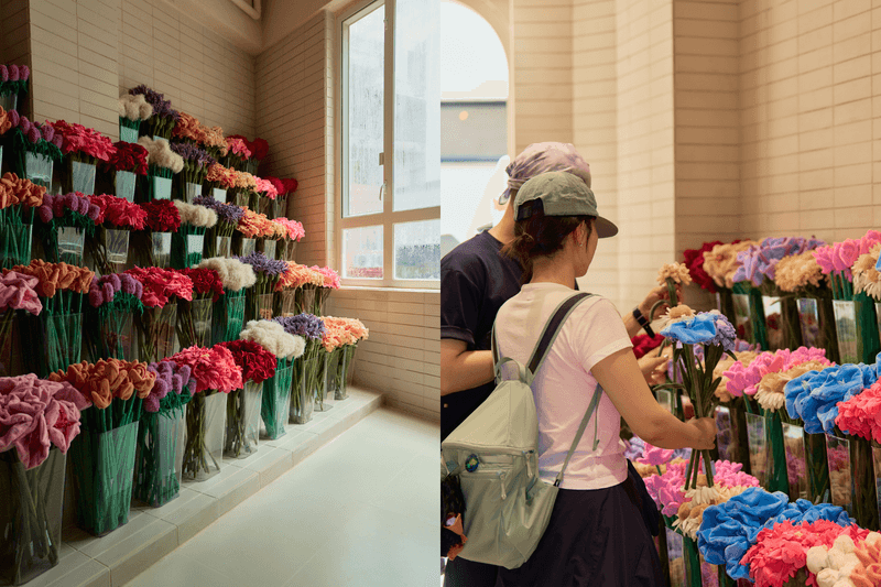 Cj Hendry Flower Shop Hong Kong Central permanent plush floral store exterior and details