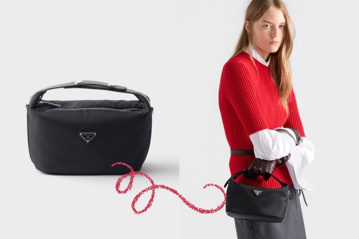 默默賣翻的隱藏版：Prada 悄悄上架的這枚 Chérie Re-Nylon 迷你包，容量比想像中更能裝