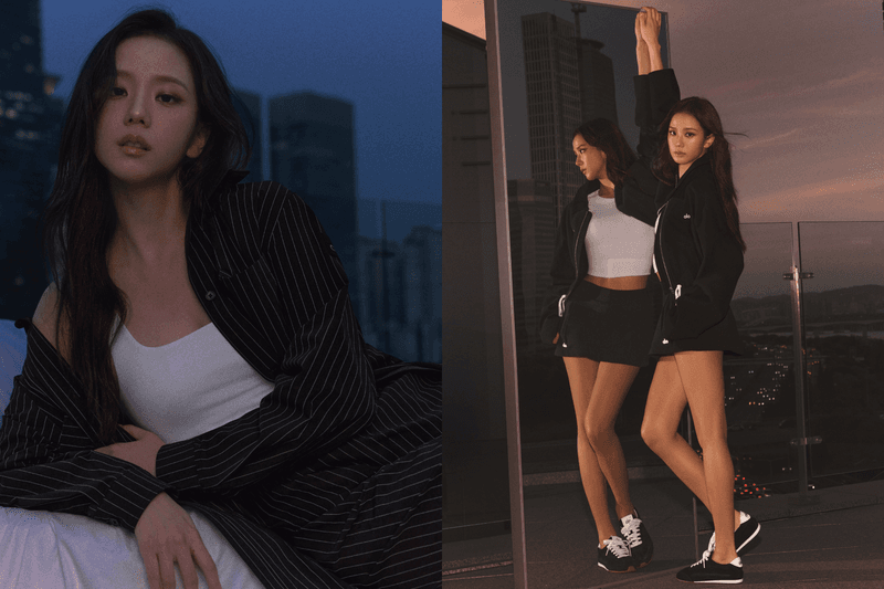 ALO 2026 Fall Campaign featuring Global Ambassador JISOO in Pink Marshmallow Softsculpt Desire Tennis Dress