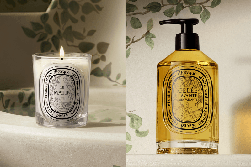 Diptyque Les Rituels de Soin 2026 collection featuring Le Matin and Le Soir body care rituals