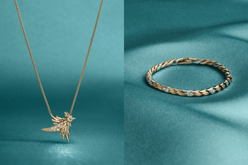 Tiffany & Co. 2026 全新 Bird on a Rock Wings 系列珠寶：Rosé 同款戒指與項鏈
