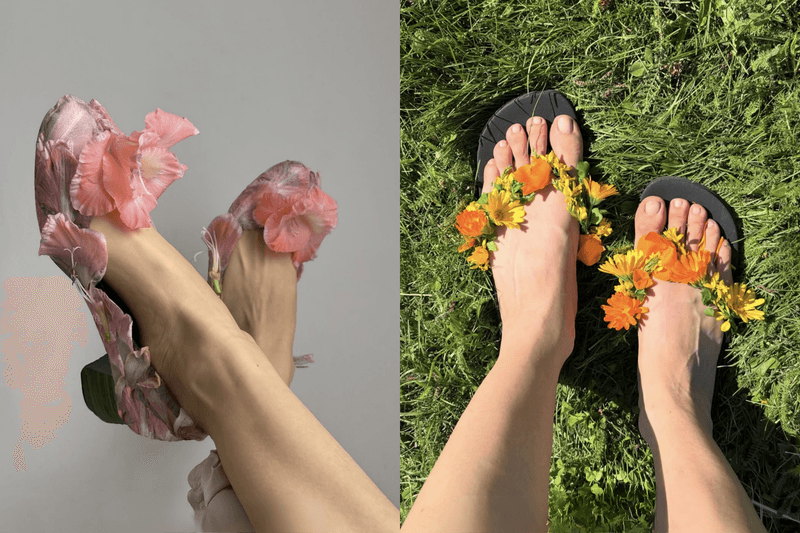 藝術家 Shu Katerina 將鮮花與蔬果化為夢幻鞋履，打造宛如童話般的植物藝術。 