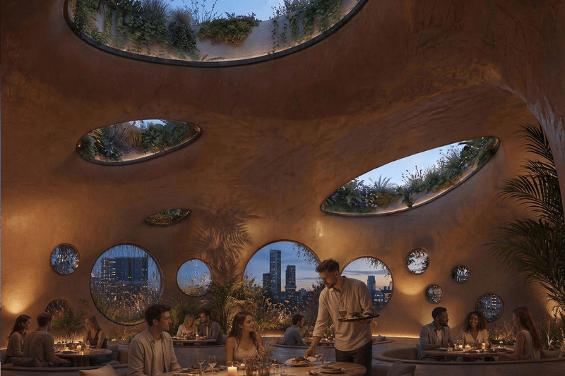 MVRDV 鹿特丹新作「Rotterdam ROCKS!」，以 7 座巨型岩石打造垂直生態公園。