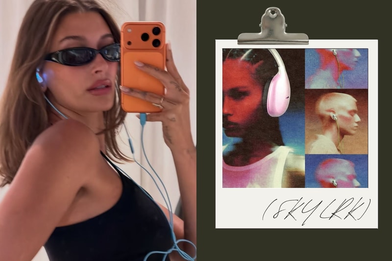 SKYLRK 發光有線耳機：Hailey Bieber 示範 Justin Bieber 旗下音響新品 2026