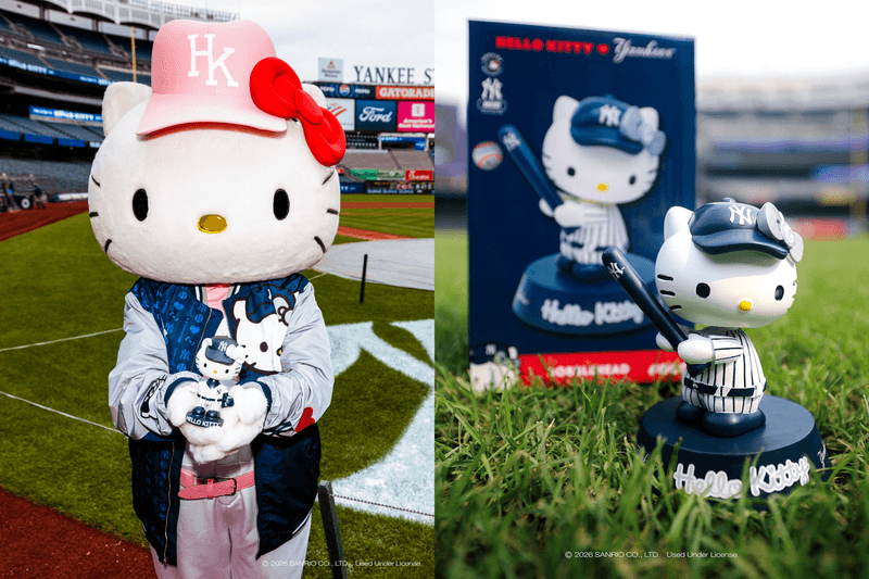Hello Kitty 穿上洋基條紋！Yankee Stadium 也變成最可愛的應援現場
