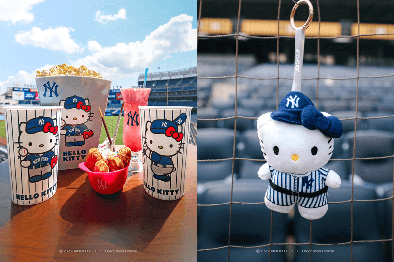 Hello Kitty 穿上洋基條紋！Yankee Stadium 也變成最可愛的應援現場