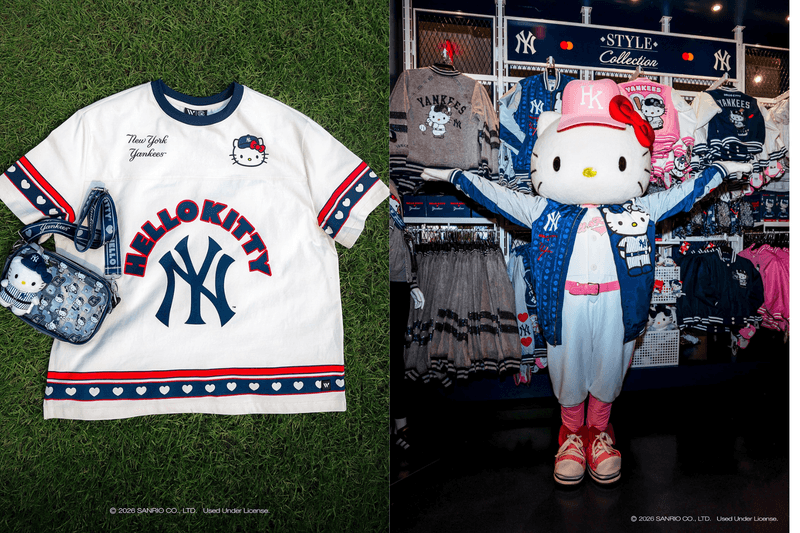 Hello Kitty 穿上洋基條紋！Yankee Stadium 也變成最可愛的應援現場