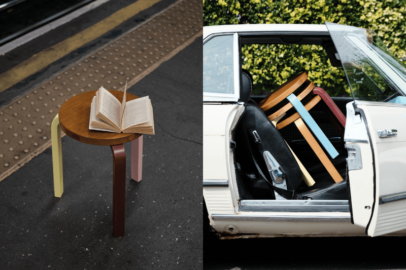 一張是經典，三張疊起來才有驚喜！Artek × Paul Smith 把 Signature Stripe 藏進 Stool 60