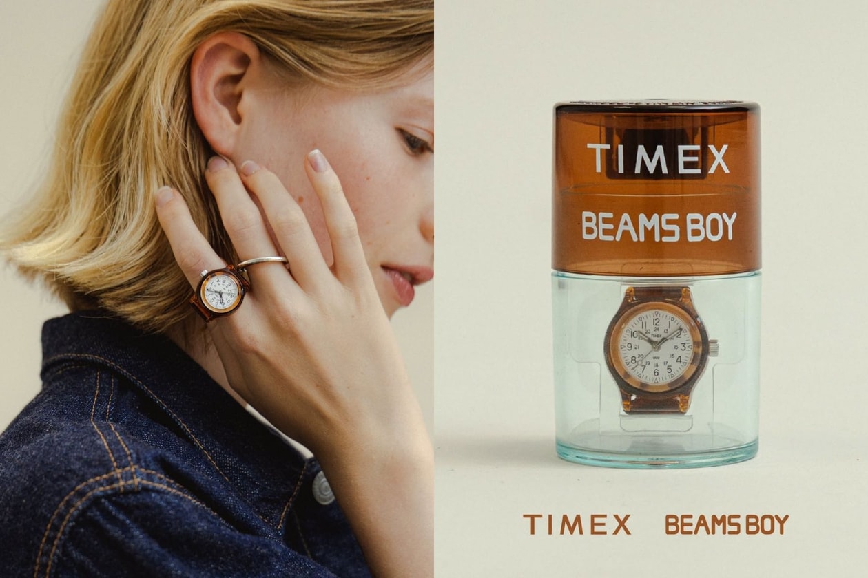 BEAMS BOY x TIMEX 別注戒指手錶：50週年限定玳瑁色 Camper Ring Watch