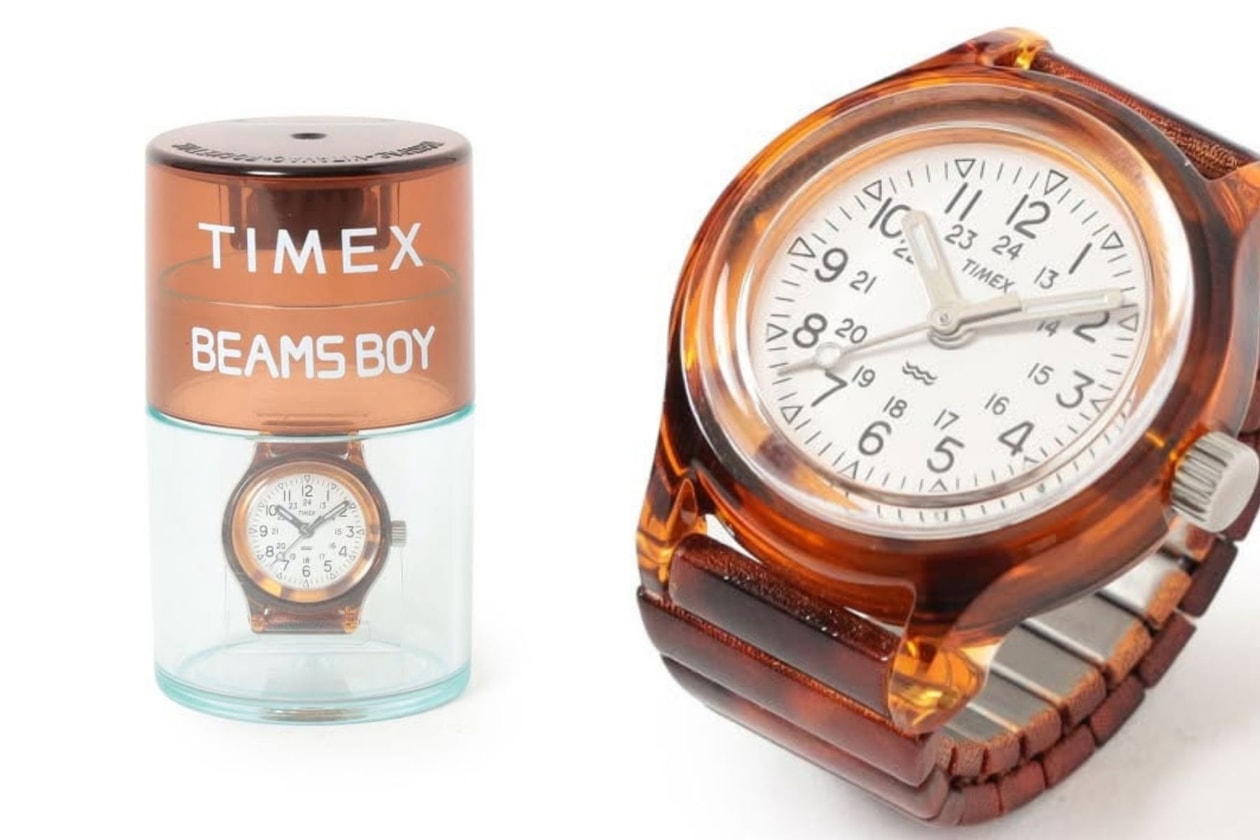BEAMS BOY x TIMEX 別注戒指手錶：50週年限定玳瑁色 Camper Ring Watch