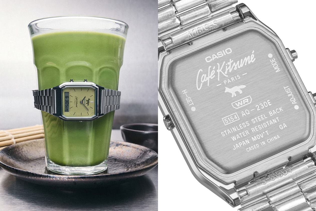 Casio x Café Kitsuné 聯名手錶 AQ-230ECK：限定抹茶綠、台灣發售資訊公開
