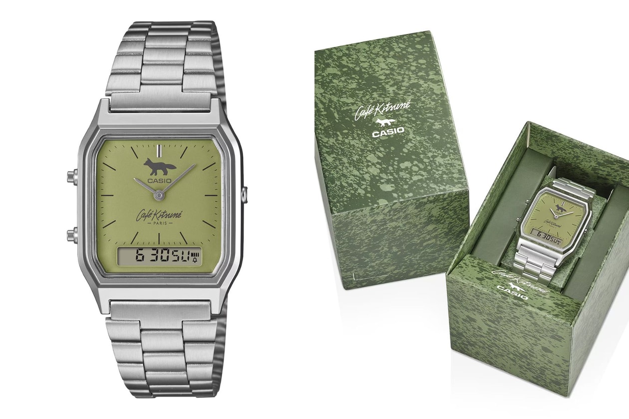 Casio x Café Kitsuné 聯名手錶 AQ-230ECK：限定抹茶綠、台灣發售資訊公開