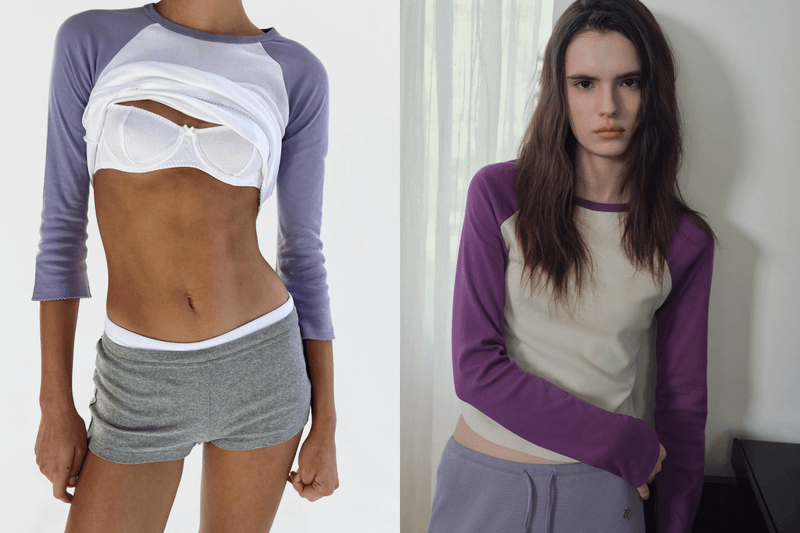 棒球 T 恤強勢回歸：Hailey Bieber、Rihanna 都在穿的秋季復古 Raglan Tee 穿搭