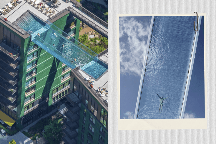 全球首座懸浮式透明泳池!倫敦 35 公尺高 Sky Pool,游泳就像漂浮在城市上空