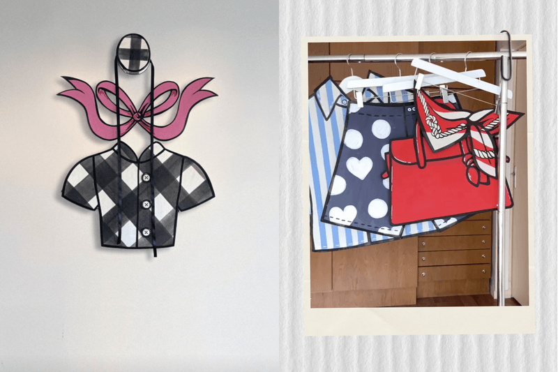 Boris Tardy 把童年紙娃娃衣服放大，打造趣味十足的 Paper Doll Look。 