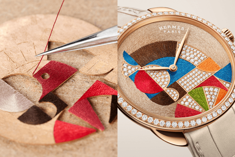 愛馬仕限量腕錶：Hermès Arceau Cheval Natté 蠶絲錶盤工藝