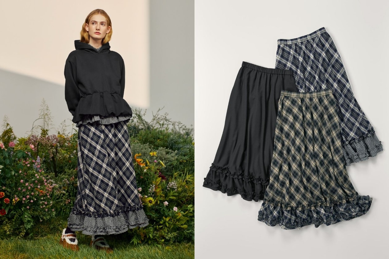 rokh × GU 2026 Fall/Winter collaboration now on sale! Must-have pieces at a glance: outerwear, ruffle skirt, and Mary Jane shoes