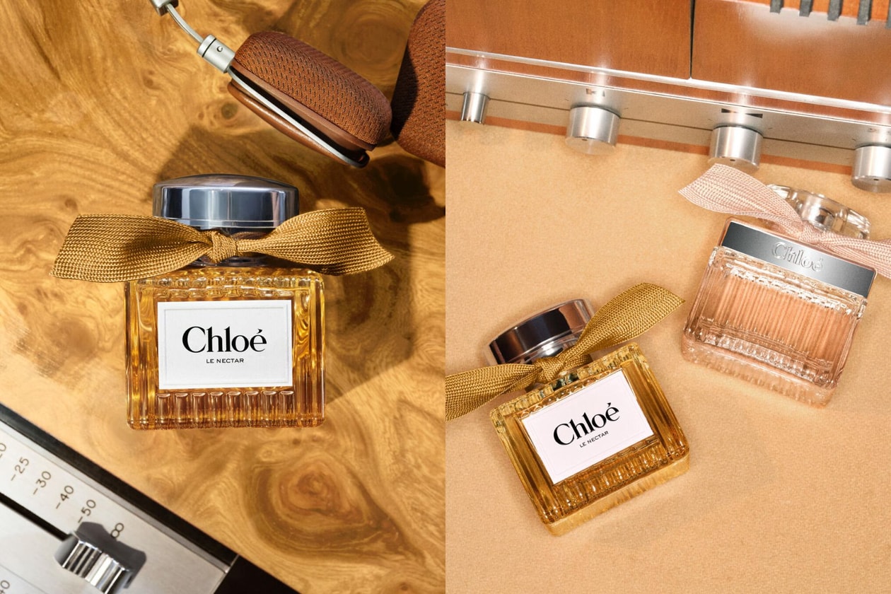 Chloé Le Nectar 香水全新登場：琥珀色褶紋玻璃瓶與溫暖花蜜香氣