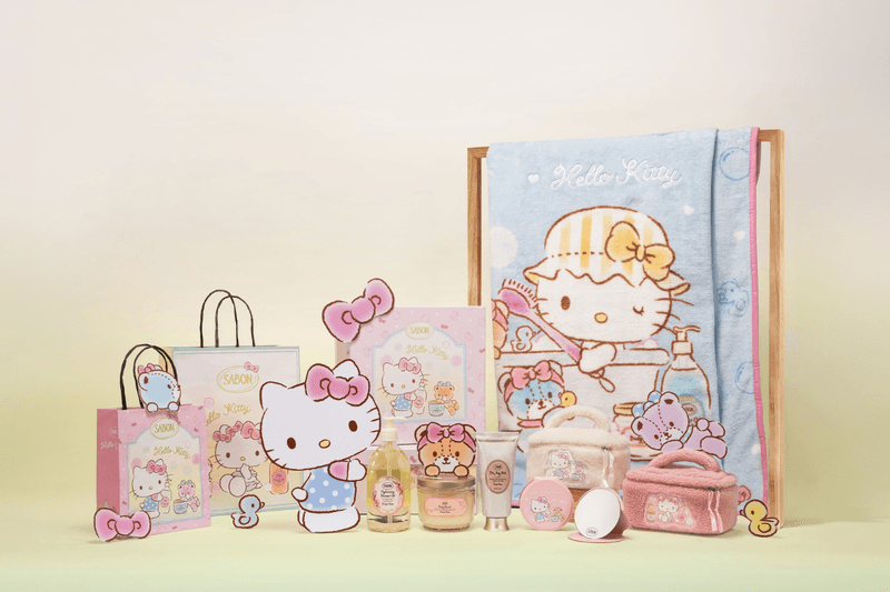 Hello Kitty 泡澡也太可愛：SABON × Hello Kitty 首度聯名，週年慶收藏清單公開！