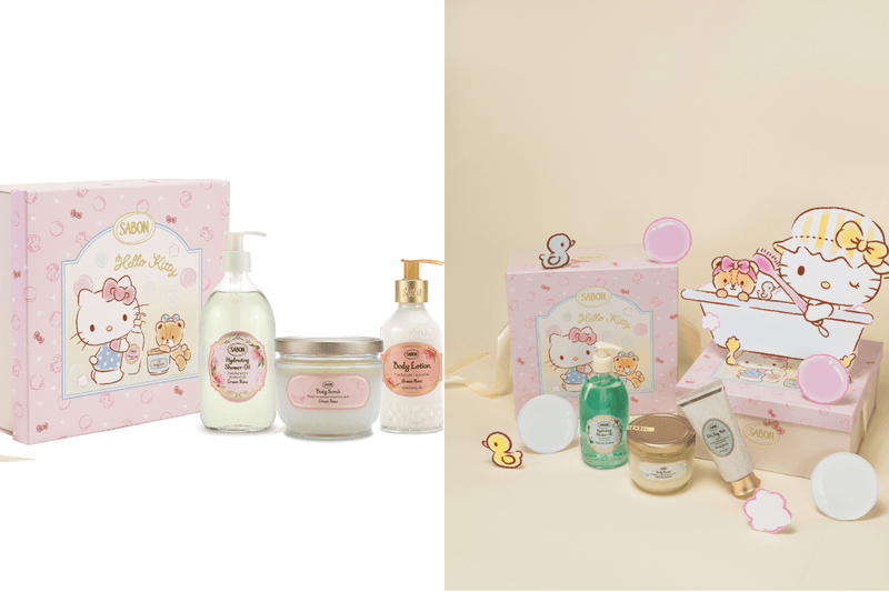 Hello Kitty 泡澡也太可愛：SABON × Hello Kitty 首度聯名，週年慶收藏清單公開！