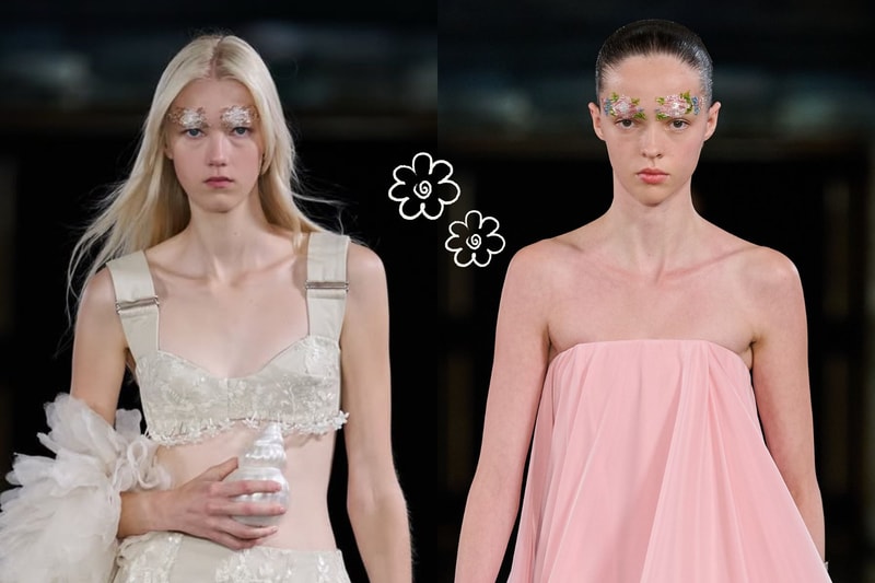 這次連眉毛都開花了：Simone Rocha 大秀上的仙氣妝容，原來是用 Byredo 畫的