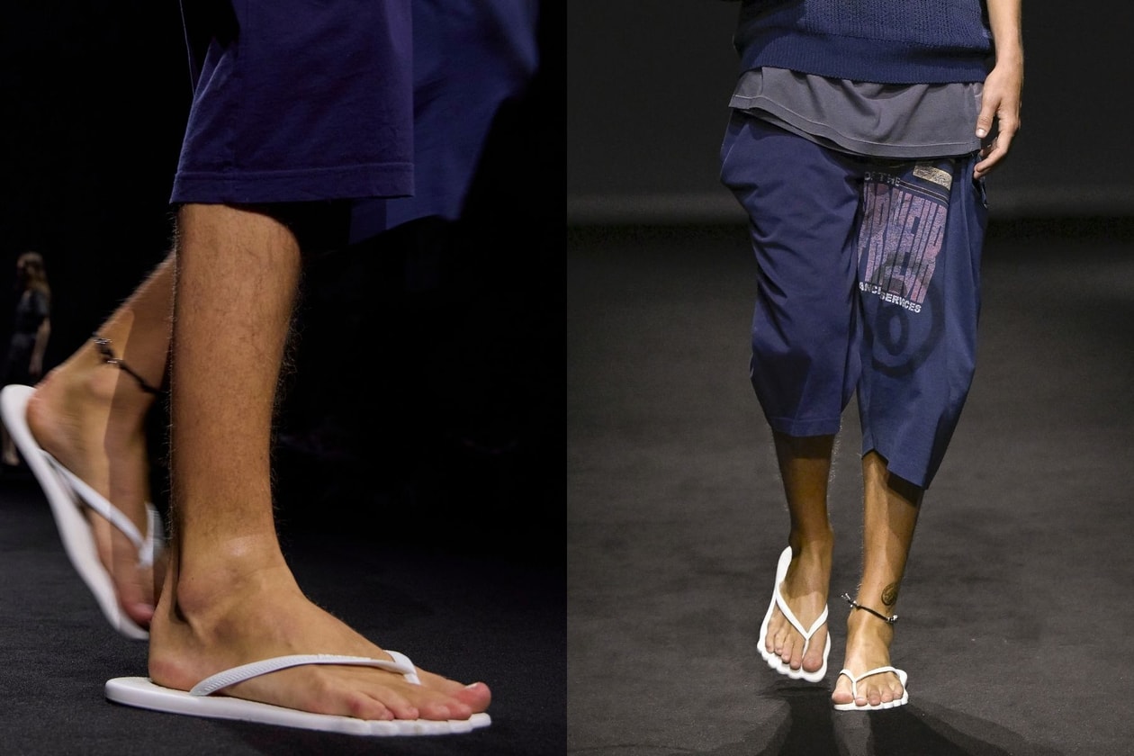 連人字拖也變得不一樣了：MM6 Maison Margiela x Havaianas 聯名鞋款偷偷亮相