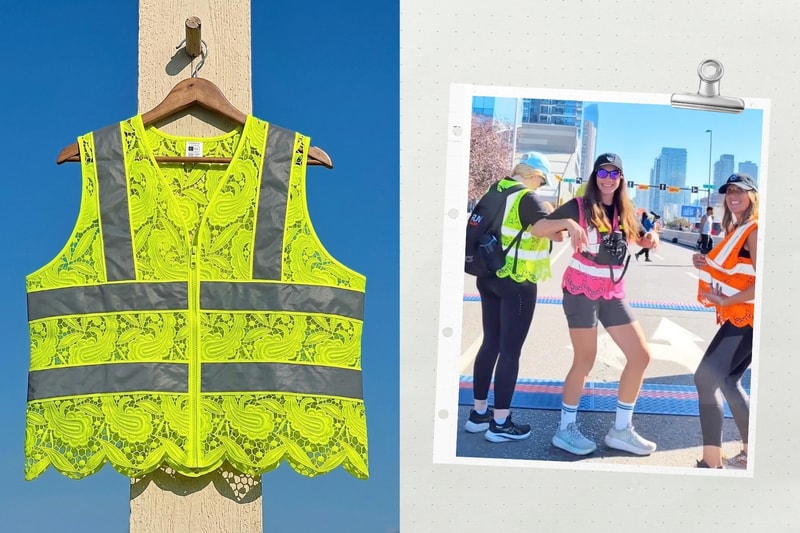 The Original Lace Safety Vest 蕾絲反光背心：打破工裝界線的反差浪漫設計