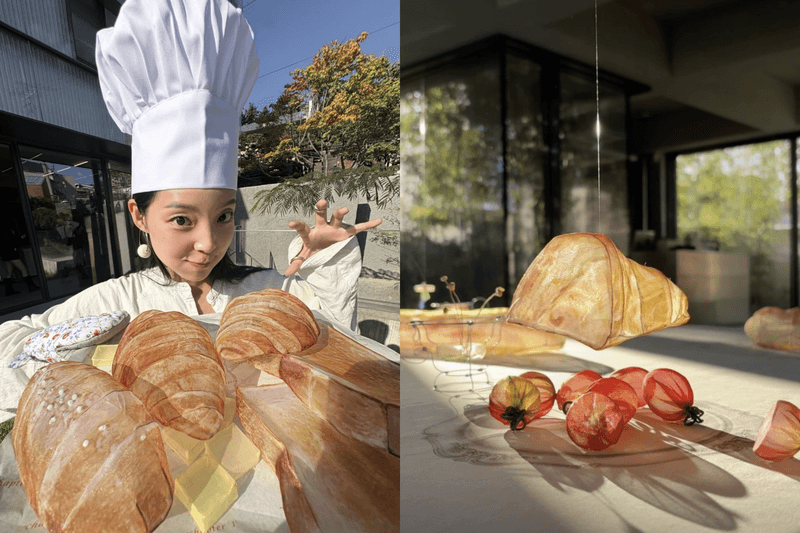 這些可頌竟然都是空的！韓國藝術家李智旻打造「空氣麵包店」