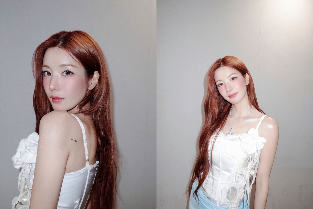 Korean female celebrities showing off vintage red hair color for Fall/Winter 2026