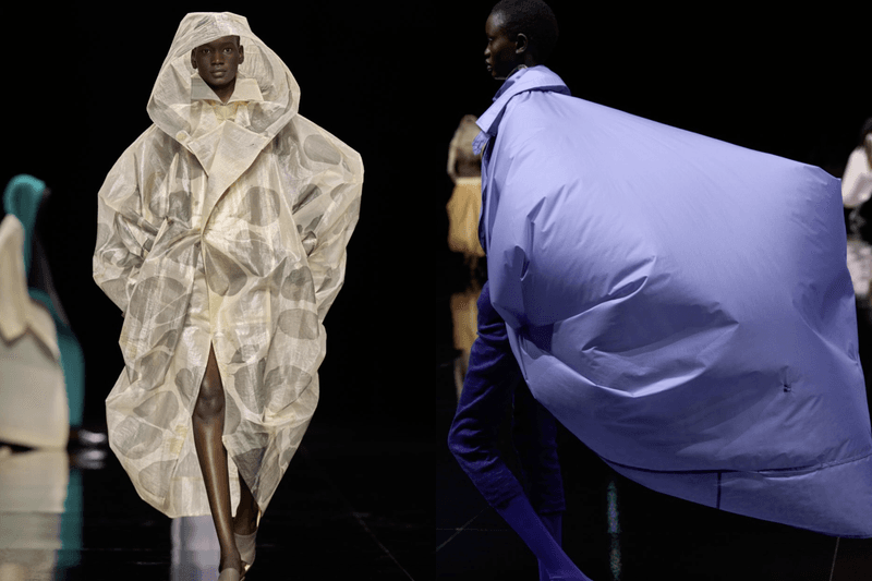 ISSEY MIYAKE 2027 春夏系列以「Figure of Ma」為題，從日本「間（Ma）」概念探索身體、布料與空氣之間的關係。
