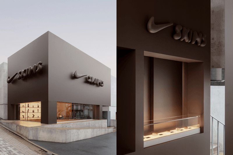 NikeSKIMS 在東京開咖啡廳了！巧克力色外牆，連喝杯茶都想順便拍照