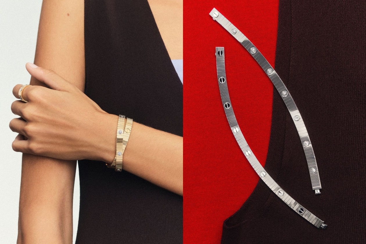 不只經典螺絲圖案：Cartier 新款 LOVE 手環換上了鑽石，還能互相串接