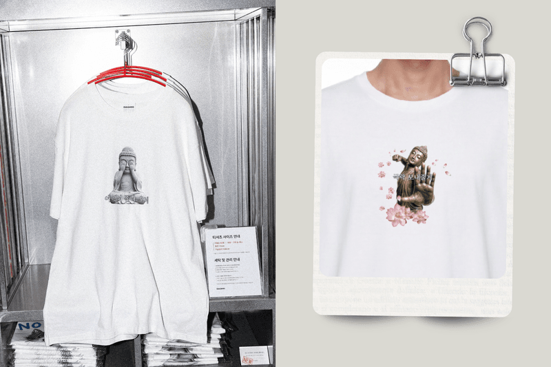 韓國 GULGANG 爆紅「佛祖 T-shirt」：傳統宗教結合街頭電音塗鴉，超有梗韓文標語引起共鳴