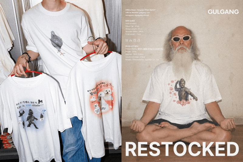 韓國 GULGANG 爆紅「佛祖 T-shirt」：傳統宗教結合街頭電音塗鴉，超有梗韓文標語引起共鳴