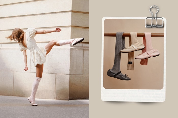 芭蕾女孩的冬日解答！Repetto Ballet Warm 將過膝羊毛襪套融入經典 Sophia 鞋型