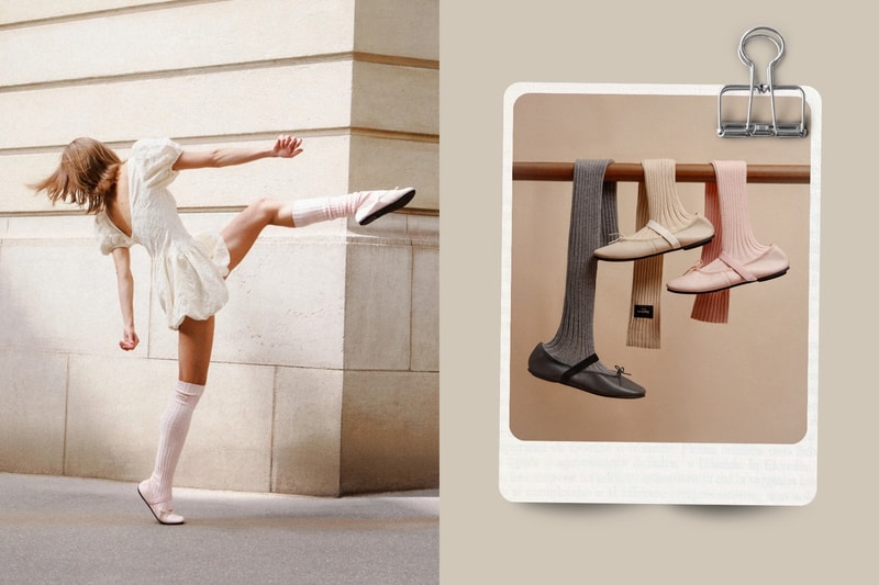 Repetto 全新 Ballet Warm 針織過膝襪套芭蕾舞鞋：Swan Beige 三色登場