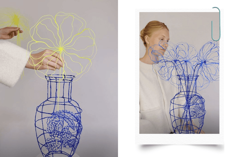 這花瓶是畫出來的？荷蘭設計師 Iris Lucia Megens 用線條打造立體藝術品！