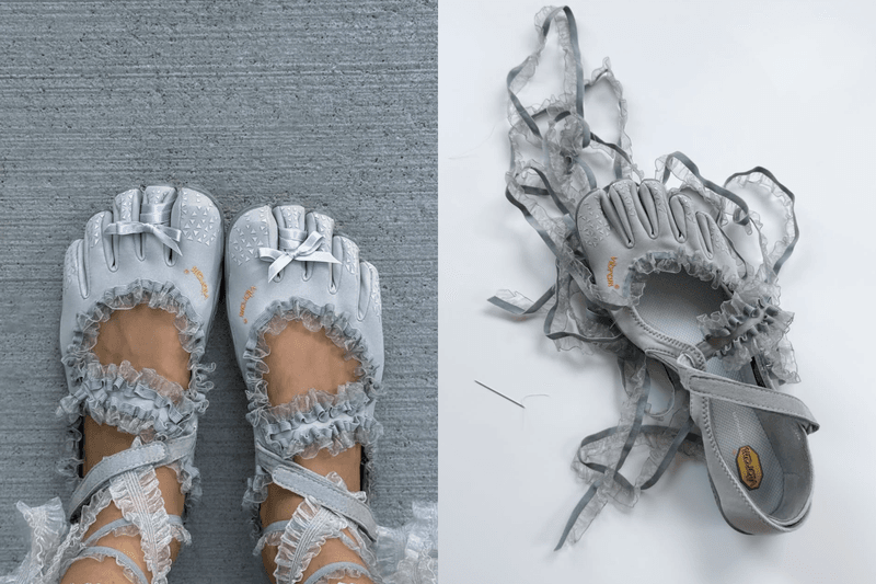 MetaGirl Studio 將 Vibram 五趾鞋、Vans Old Skool 與 Adidas Adizero 改造成夢幻少女鞋，以水鑽、珠飾與粉紅配色打造獨特的客製化鞋款。