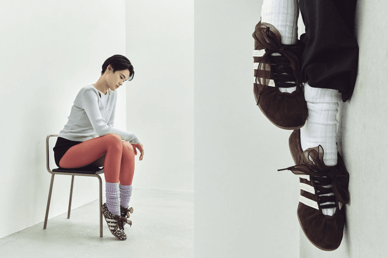 adidas Originals 攜手 FRUITION 推出 TOKYO BALLERINA 聯名芭蕾舞鞋，結合絲質蝴蝶結、豹紋與焦糖咖啡色，打造秋冬必備復古球鞋。 