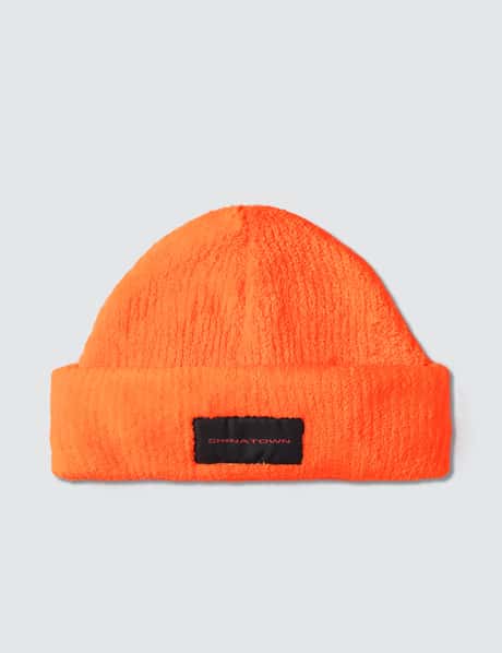 Alexander Wang Red  Ribbed Beanie with Logo Patch Alexander Wang Logo Patch Ribbed Chenille Beanie – evaChic main image 4