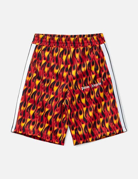 Palm Angels Flame Track Shorts