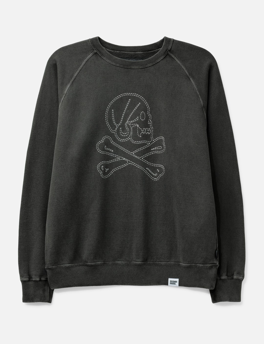 Pigment Dyed Sweat Shirt Long Sleeve view 7