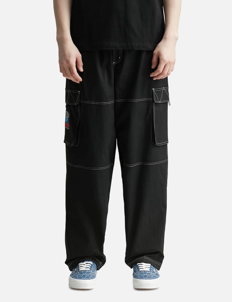 Curtis Contrast Stitch Relaxed Cargo Pants - Black | Fashion Nova, Mens  Pants | Fashion Nova