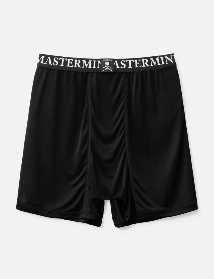 Shop Mastermind Japan Silk Trunks In Black