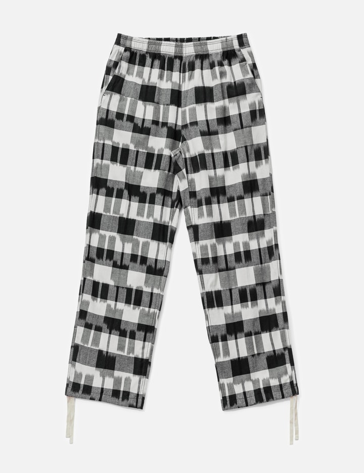 NÒMARHYTHM TEXTILE Ikat Check Easy Pants