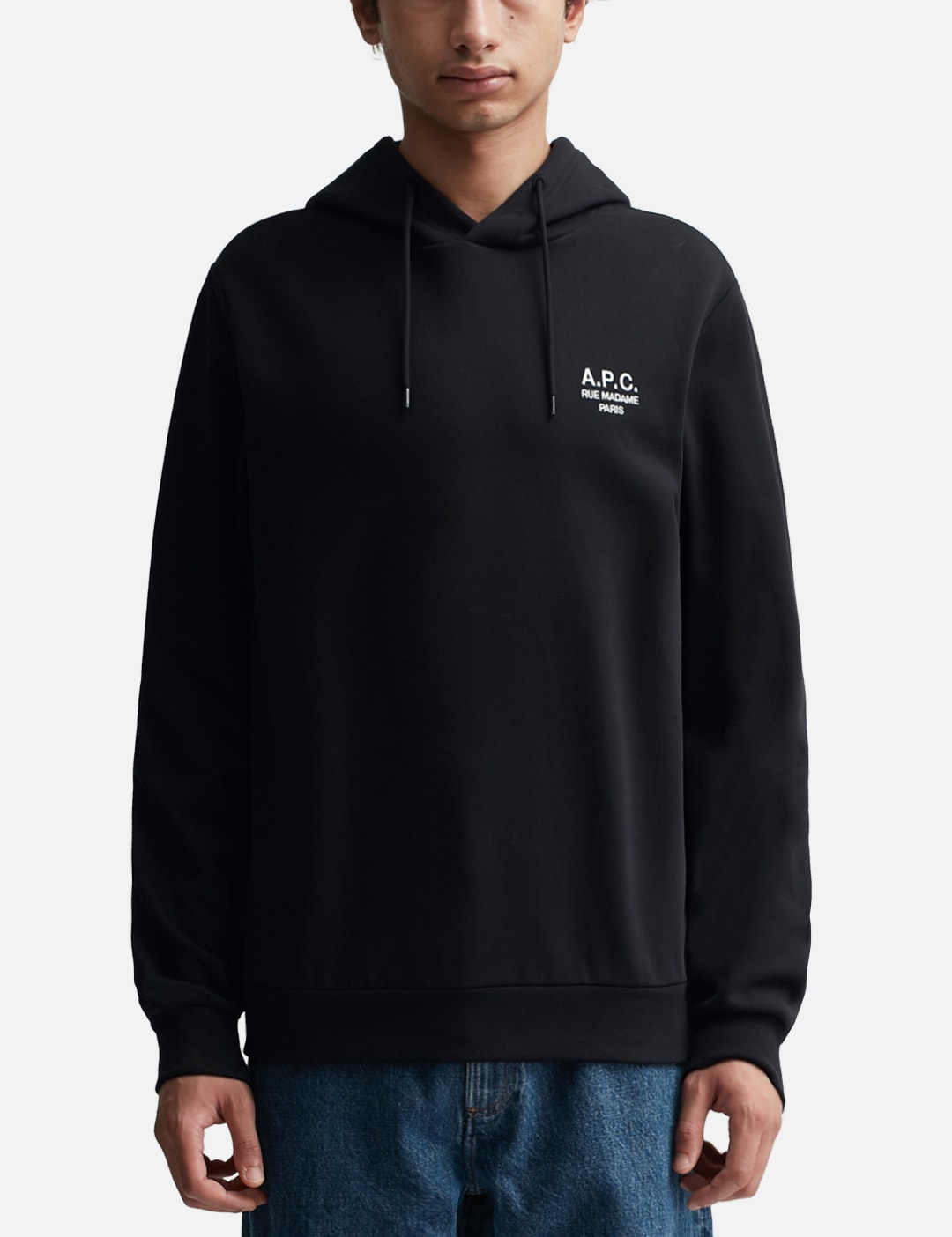 Sweat à Capuche A.P.C. Homme Noir - Diner Imprimé Graphique - Taille US L